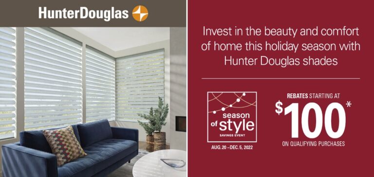 Hunter Douglas Rebates Fall 2022