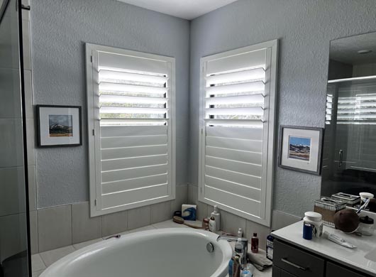 Shutters in Bathroom
