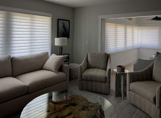 Pirouette Halo Sheer Shades with PowerView Automation in Stuart FL