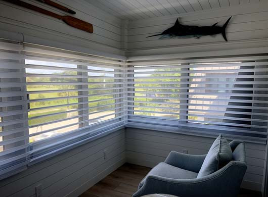Pirouette Halo Sheer Shades with PowerView Automation in Stuart FL