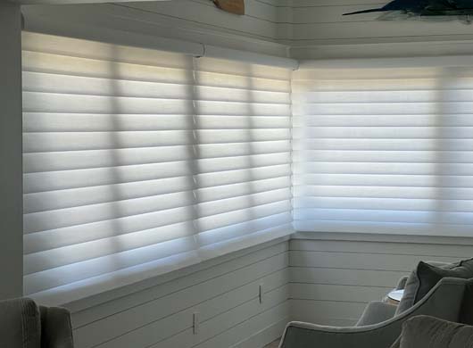 Pirouette Halo Sheer Shades with PowerView Automation in Stuart FL